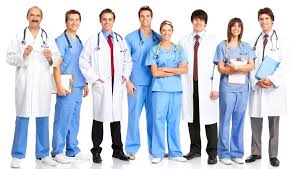Line of doctors