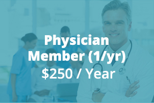 Physician member 1 year membership suscription